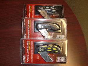 NEBO Folding lock blade utility knife with pouch  