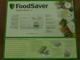 FOOD SAVER FOODSAVER V840 VACUUM BAG PACKAGING VEGETABLE MEAT MEAL 