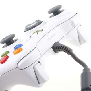 White Wired Game Controller For Microsoft Xbox 360  
