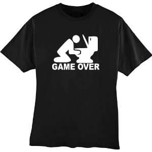  Game Over Funny Drinking T shirt Small by DiegoRocks 