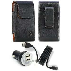  Dual USB Car Charger Adapter + USB Data Cable Cell Phones
