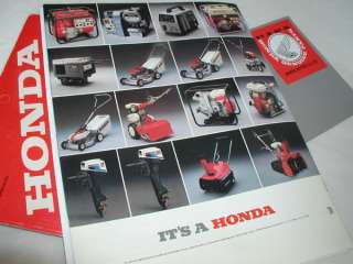 HONDA EM500 EM600 ES6500 BF75 BF100 OUTBOARD BROCHURE  