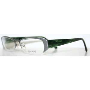   V016 DARK GUNMETAL New Womens Rimless Titanium Optical Eyeglass Frame