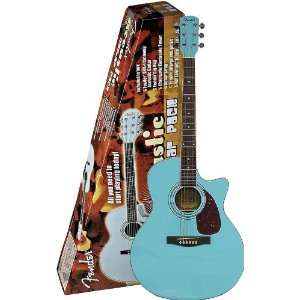  Fender® DGA1 Acoustic Guitar Pack   Blue Finish Musical 