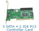 eSATA+SATA Serial ATA+IDE PCI Controller Card VIA6421  