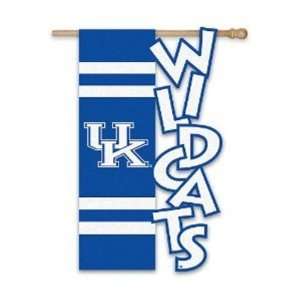   : Kentucky Wildcats UK Applique Cutout House Flag: Sports & Outdoors