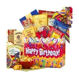  YOUR DELIVERY DAY Happy Birthday Gift Box   Gourmet Food Gift Basket