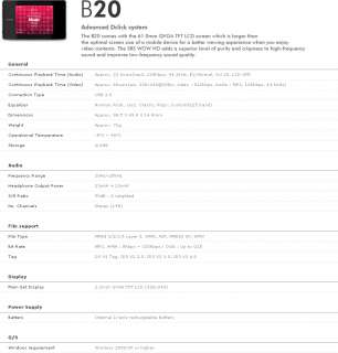 iRiver B20 1Gb  with Enhanced DAB Radio + Multimedia  