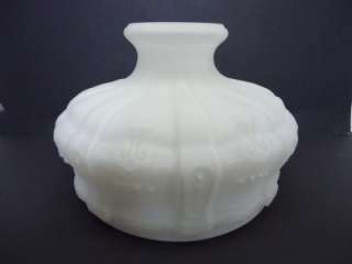 White Puffy Glass Oil/Kerosene Lamp Shade For Royo/Aladdin For 10 