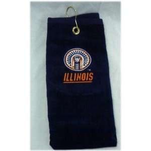 Illinois Illini Golf Bag Towels 