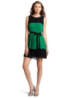  Ali Ro Womens Color Block Pleated Dress Clothing