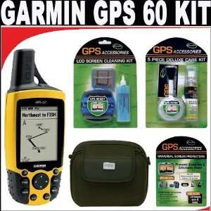  Garmin GPS 60 Handheld GPS + Deluxe Kit GPS & Navigation