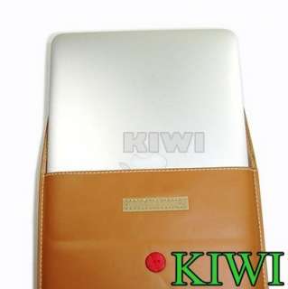 Brown PU Leather Envelope Bag/Sleeve/Case for NEW macbook AIR 13.3 13 