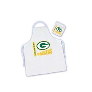  Green Bay Packers Locker Room Barbecue Apron and Mitt Set 