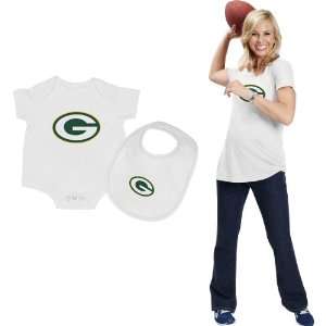  Reebok Green Bay Packers Womens Maternity Top & Infant 