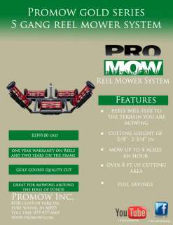ProMow Gold Series 5 Gang Reel Mower System  