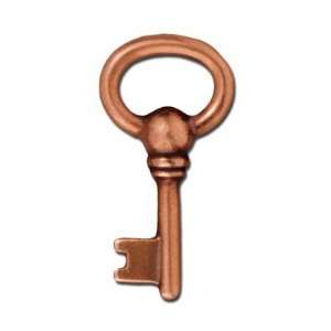  24mm Antique Copper Oval Key Charm by Tierracast Arts 