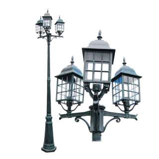   Outdoor Pole Light Garedn POST Lighting Fixture 847263081663  