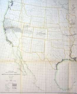 Western United States Texas Indian Territory 1882 Map  