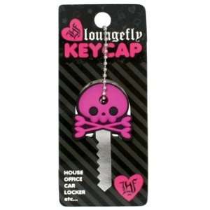  Key Cap   Loungefly   Crossbones Pink Skul (Key Chain 