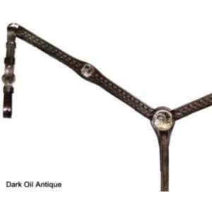  Circle Y Flared Arabian Breast Collar Dark Antique