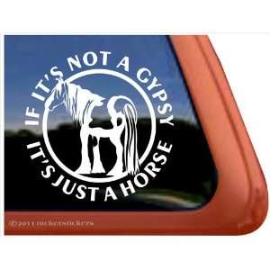  Gypsy Vanner Horse Vinyl Window Trailer Decal: Automotive
