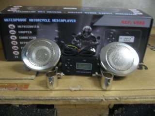 Motorcycle  FM radio system W/ 3 inch speakers sd cr  