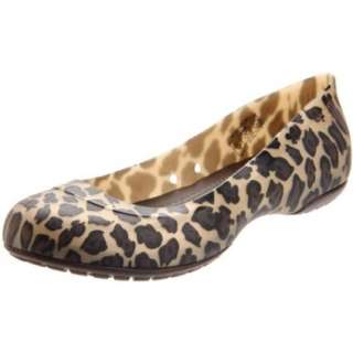 Crocs Womens Carlisa Leopard Ballet Flat   designer shoes, handbags 