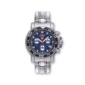 Mens Swiss Military Navy Diver Stainless Steel Watch  