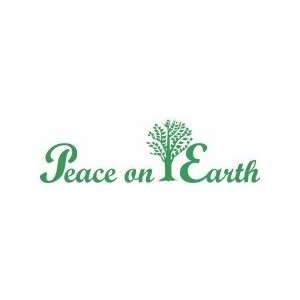 Peace on Earth   Removeable Wall Decal   selected color Royal Blue 
