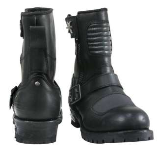 Xelement Mens Zip Buckle Motorcycle Boots size 10  