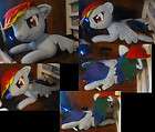 Custom Made My Little Pony Friendship is Magic Rainbow Dash Plushie 
