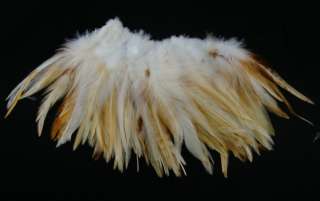 Natural Ginger Variant Saddle Feathers