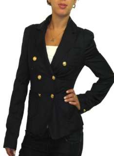 NEW NWT Nautical Navy Gold Military Blazer Jacket Coat Top Size XXS XS 