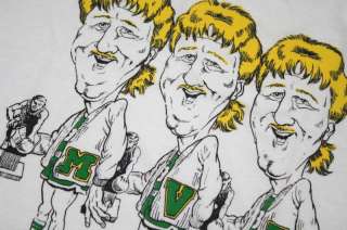 Vintage Boston Celtics T Shirt Larry Bird MVP Converse  