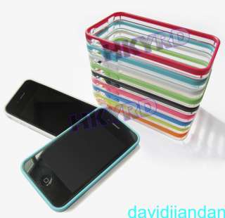 Color Clear Bumper Frame Case Cover Skin For iPhone 4S 4GS 4G 4th 