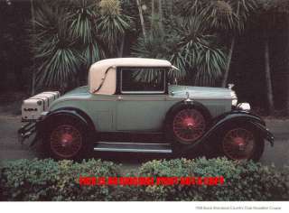 1928 Buick Standard Roadster rare classic car print  