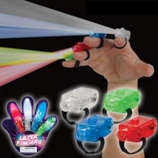 Laser Fingers Laser Lights, Set of 4 Different Colors, Create Light 