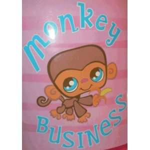  Littlest Petshop Micro Raschel Blanket ~ Monkey Business 