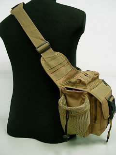 Tactical Utility Shoulder Pack Bag Pouch Coyote Brown  
