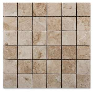    Cappuccino 2 x 2 Polished Marble Mosaic Tile