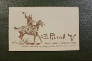 CHARLES M RUSSELL POSTCARDS PEN & INK DRAWINGS 17 CARDS  