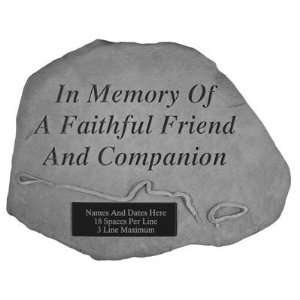  Personalized Pet Memorial Stone   In Memory of a Faithful 