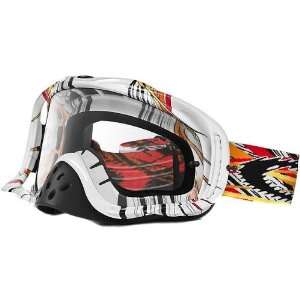   Dirt Bike Motorcycle Goggles Eyewear   White/Clear / One Size Fits All