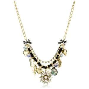   Johnson Iconic Enchanted Garden Flower Multi Charm Necklace Jewelry