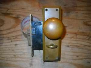 Vintage RARE Door Knob privacy lock set *FREE SHIP  