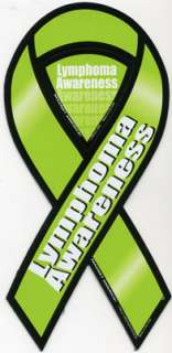 LYMPHOMA Awareness 2 in 1 Car Ribbon Magnet / FREE SHIPPING FOR 2ND 