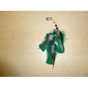  Green High Quality Comb Clip in Feather Hair Extensions 