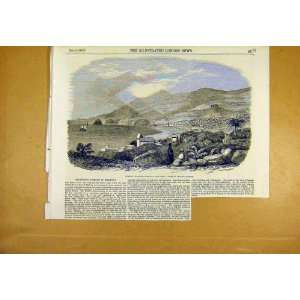  Funchal Madeira Spain View Spanish Old Print 1853