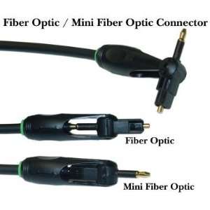   Fiber Optic (Toslink) / 3.5mm Mini Optical Cable, 3ft Electronics